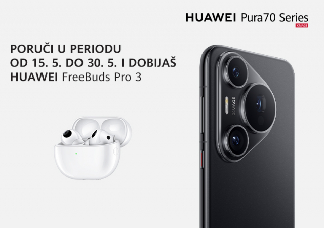 HUAWEI Pura 70 serija telefona u pretprodaji + poklon slušalice