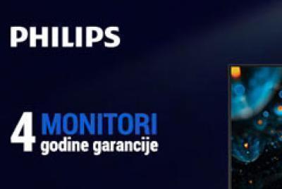 Philips Monitori - 4 godine garancije