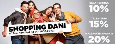 Shopping dani u TC Big od 14.10. do 16.10.2016.