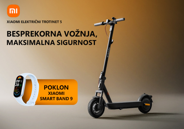 Xiaomi Electric Scooter 5 električni trotinet + poklon Xiaomi Band 9