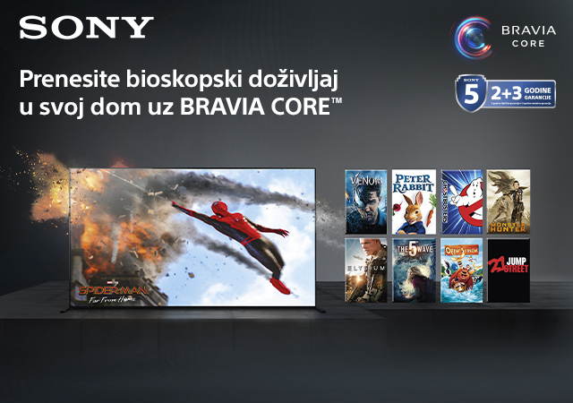 Besplatna pretplata na Bravia Core uz Sony televizore