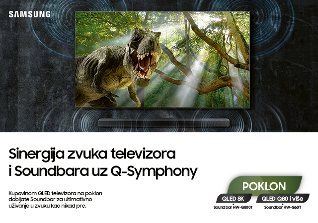 Samsung QLED televizori + poklon Soundbar zvučnici