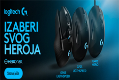 Logitech G Gaming miševi sa HERO senzorom