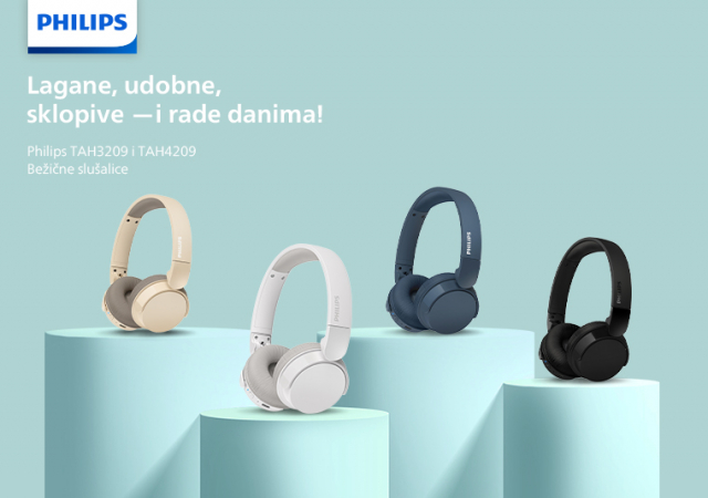 Philips TAH3209 i TAH4209 bežične slušalice – novo u Gigatronu