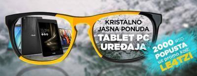 Kristalno jasna ponuda TABLET PC uređaja - 2.000 RSD popusta uz promo kod LE4TZI