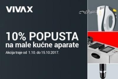 10% popusta na VIVAX male kućne aparate