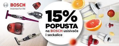 15% popust na Bosch usisivače i seckalice