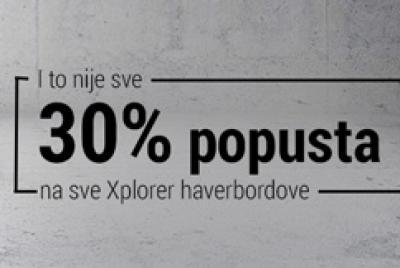 30 posto popusta na Xplorer haverbordove