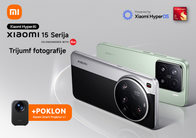 Xiaomi 15 i Xiaomi 15 Ultra + poklon Xiaomi Smart Projector L1