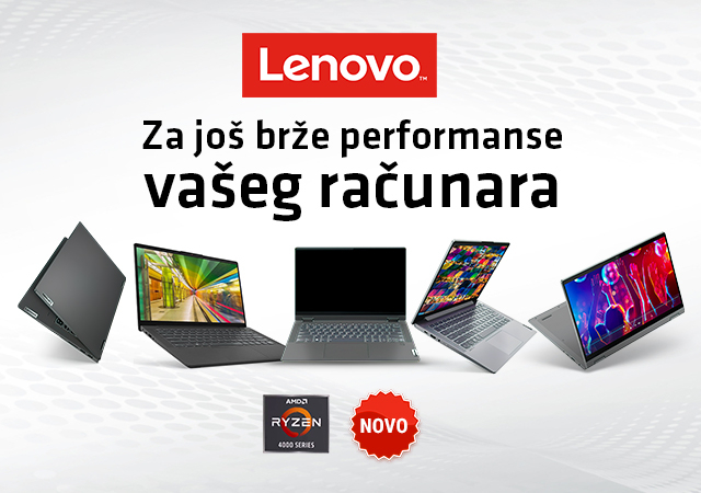 Lenovo laptop računari sa AMD Ryzen 4000