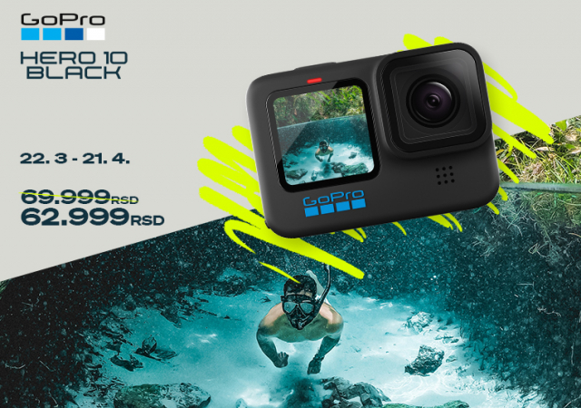 GoPro Hero10 Black akciona kamera na odličnom popustu