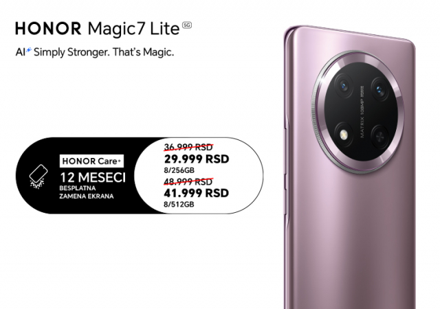 Honor Magic7 Lite u pretprodaji po super cenama