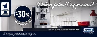 DeLonghi - Do 30% popusta na kafe aparate