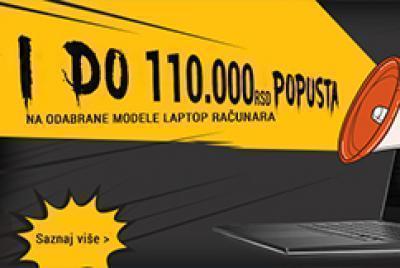 Veliki popust na odabrane modele laptop računara