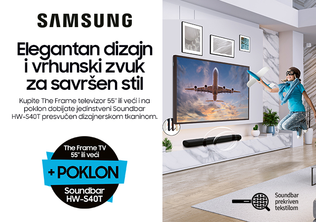 Samsung televizori 55'' + poklon soundbar zvučnici