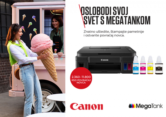 Uštedite do 11.800 RSD uz Canon MegaTank štampače