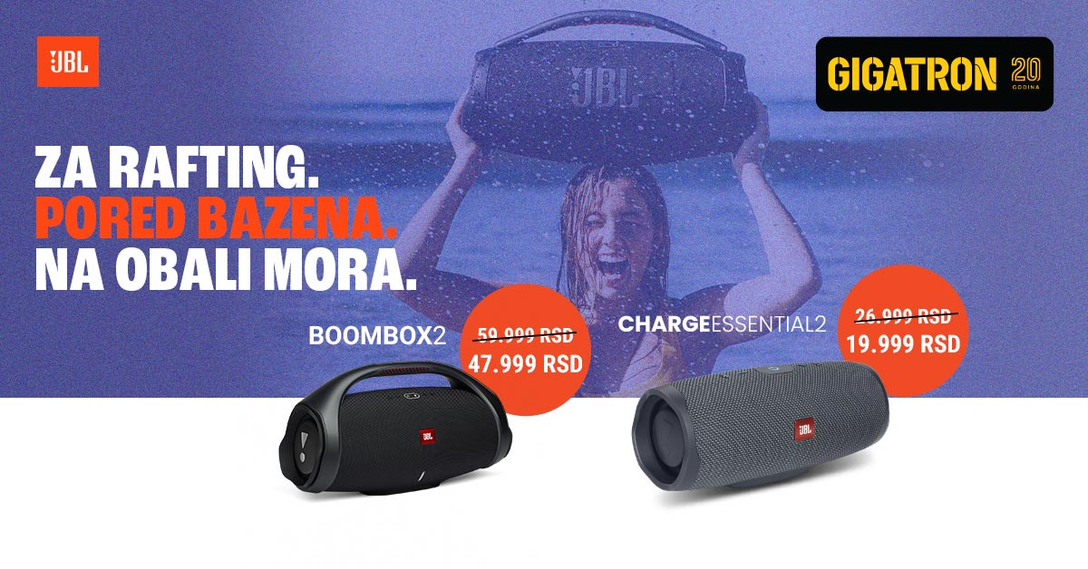 JBL Boombox 2 i JBL Charge Essential 2 Po Super Cenama Gigatron