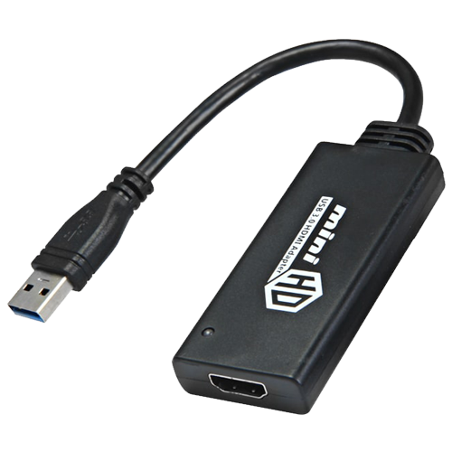 PLUGIT adapter USB 3.0 AM HDMI AF, 0.1m Gigatron