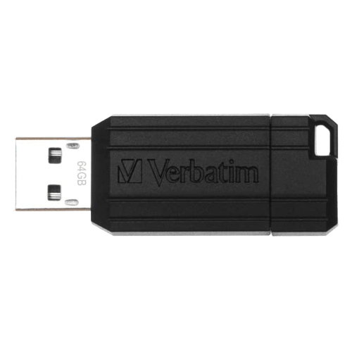 VERBATIM PinStripe 64GB Black USB Flash Memorija Gigatron