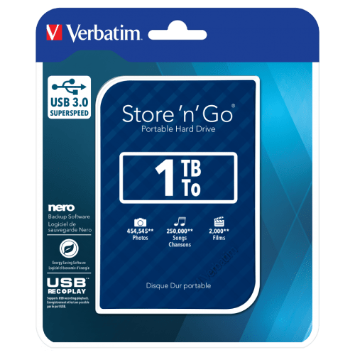 VERBATIM eksterni HDD 1TB Store 'n' Go (Plava) 53200 Gigatron