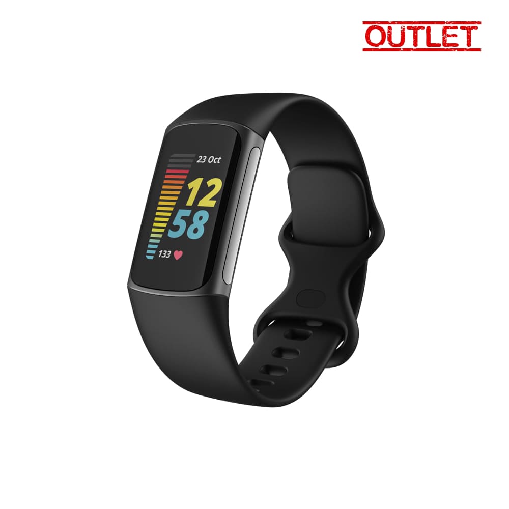FITBIT Charge 5 Graphite/Black + White Bundle Fitnes narukvica OUTLET