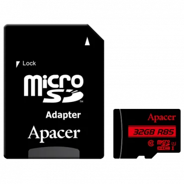 APACER Memorijska kartica microSDHC 32GB UHS-I U1 Class 10 + adapter AP32GMCSH10U5-R