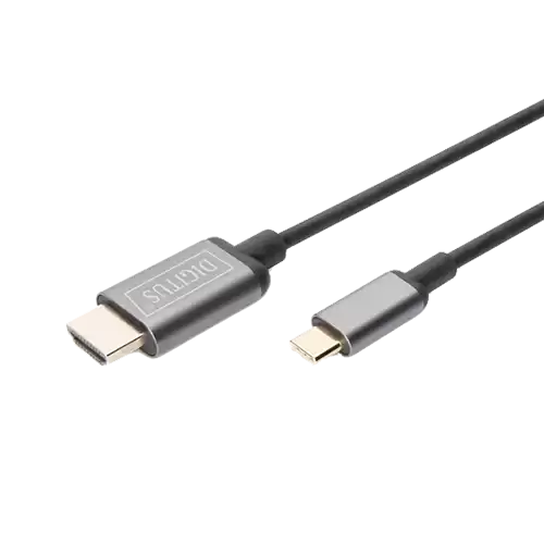 DIGITUS USB-C na HDMI Kabl 1.8m (Crna)