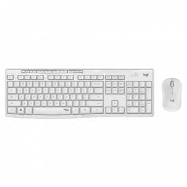 LOGITECH Bežična tastatura i miš MK295 Silent Wireless US (Bela) 920-009824