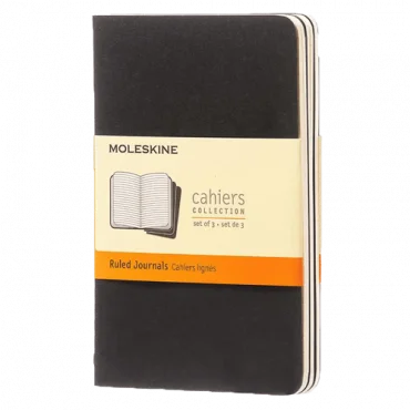 MOLESKINE Sveska linija - set od 3komada (Crna)