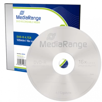 MEDIA RANGE DVD-R 4.7GB 16x, Slimcase - MR418