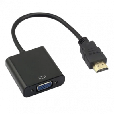 FAST ASIA adapter-konverter HDMI na VGA (m/ž) (Crni),