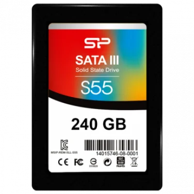 SILICON POWER SSD 240GB, 2.5", SATA III, S55, - SP240GBSS3S55S25