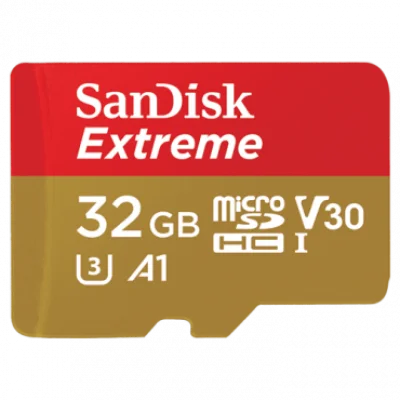 SANDISK Extreme microSDHC 32GB class 10 U3 adapter - SDSQXAF-032G-GN6AA