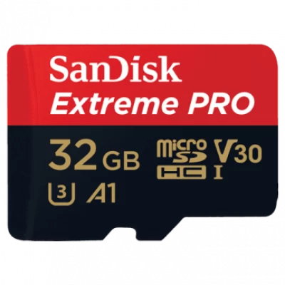 SANDISK Extreme Pro® microSDHC 32GB UHS-I U3 + adapter - SDSQXCG-032G-GN6MA