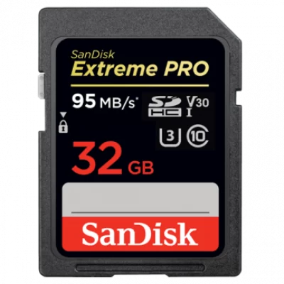 SANDISK Extreme PRO SDHC 32GB UHS-I U3 Class 10 - SDSDXXG-032G-GN4IN