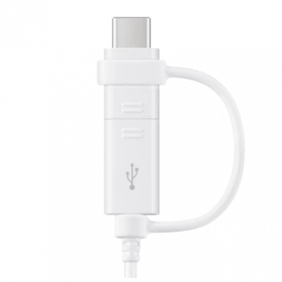 SAMSUNG USB kabl MicroB+Tip-C 1.5m (Beli)- EP-DG930DWEGWW,