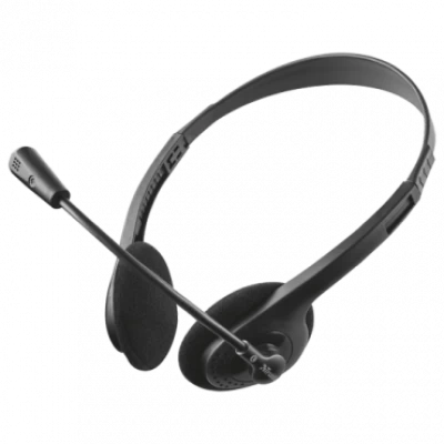 TRUST slušalice sa mikrofonom ZIVA CHAT (Crne) - 21517