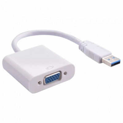 FAST ASIA adapter-konverter USB 3.0 na VGA (m/ž) (beli),