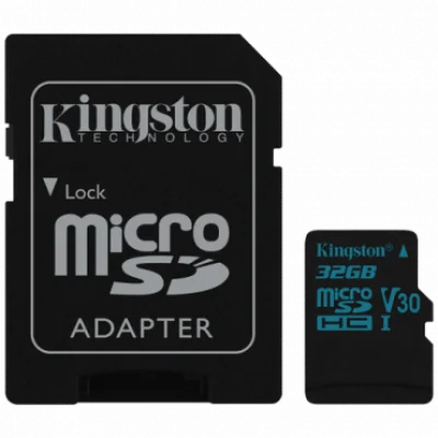 KINGSTON microSDHC Canvas Go! 32GB class 10 UHS-I U3 + Adapter - SDCG2/32GB