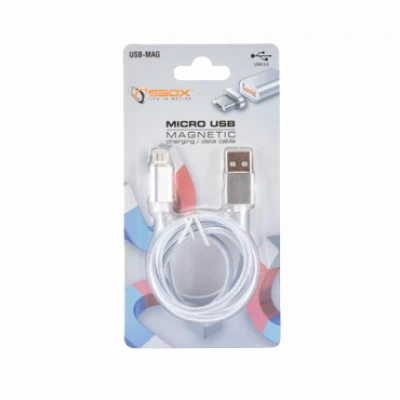 S-BOX Micro USB kabl, magnetni konektor, 1m (Srebrni) - 1033