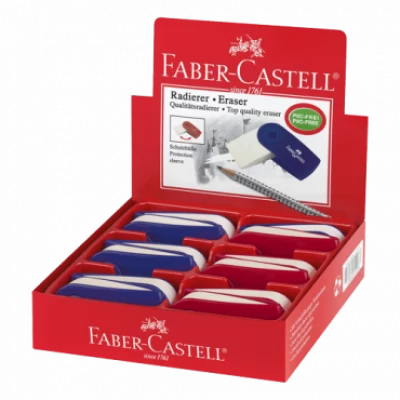 FABER-CASTELL Gumica za brisanje Sleeve 182401 (Crvena/Plava)