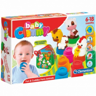 CLEMENTONI Clemmy Baby kocke, Farma- CL17174