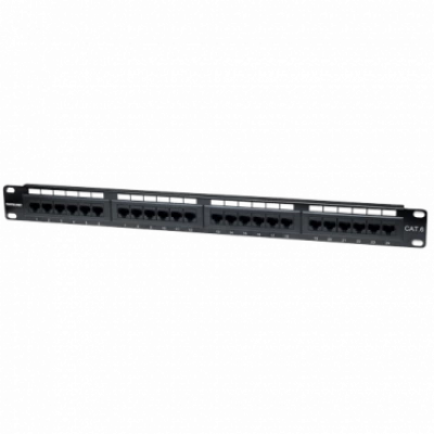 INTELLINET Patch panel 24-Port Cat6 UTP 110/Krone 1U