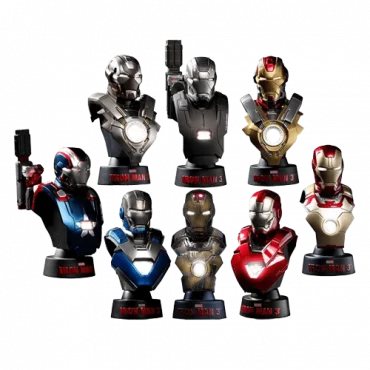 SIDESHOW COLLECTIBLES Iron Man 3 Deluxe Set 1/6 Scale Collectible Busts - SSHOT902126