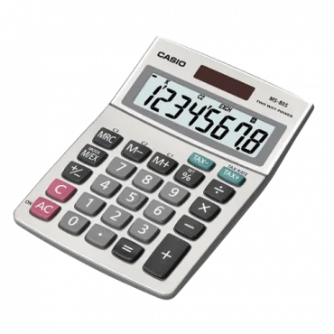 CASIO Kalkulator MS-80S (Sivi)