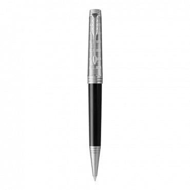 PARKER Hemijska olovka Premier Custom "Tartan" Lacquer & Metal 1931420 (Crna/Srebrna)