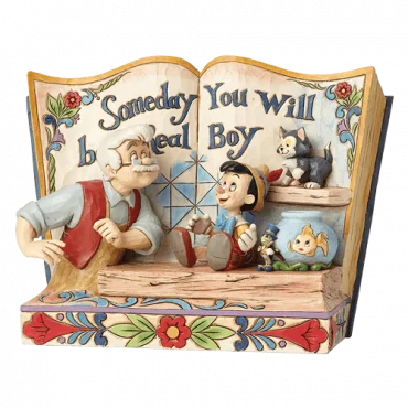 JIM SHORE Someday You Will Be A Real Boy Storybook Pinocchio - 4057957