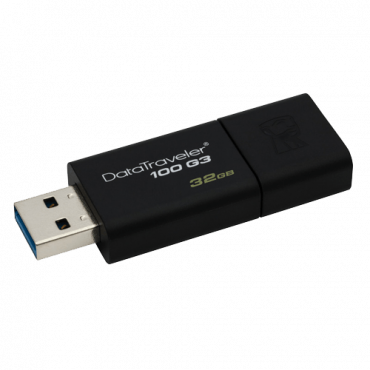 KINGSTON 32GB USB 3.0, DataTraveler 100 Generation 3 - DT100G3/32GB