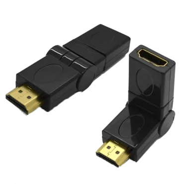 S-BOX HDMI ugaoni konektor 360° m/ž (crni)