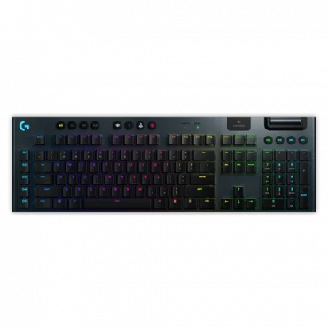 LOGITECH Bežična gejmerska tastatura G915 Lightspeed RGB Tactile Carbon US (Crna) 920-008902
